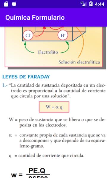 Química Formulario Ảnh chụp màn hình 2