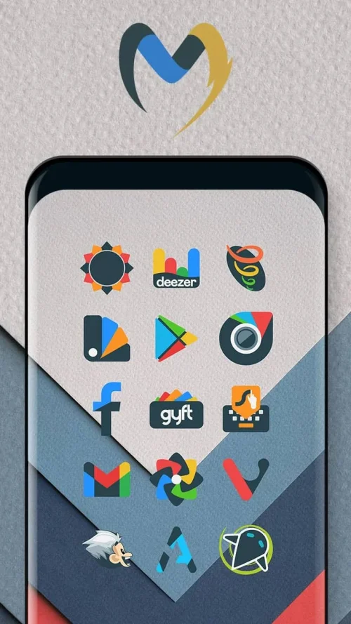 Schermata Material UI Dark Icon Pack 1