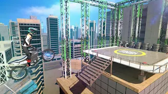 Bike Stunts 3D - Rooftop Chall Tangkapan skrin 0