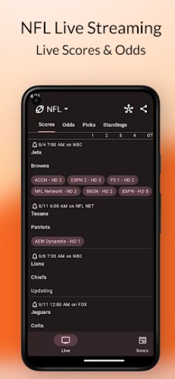 Dofu - NFL Live Streaming Schermafbeelding 2