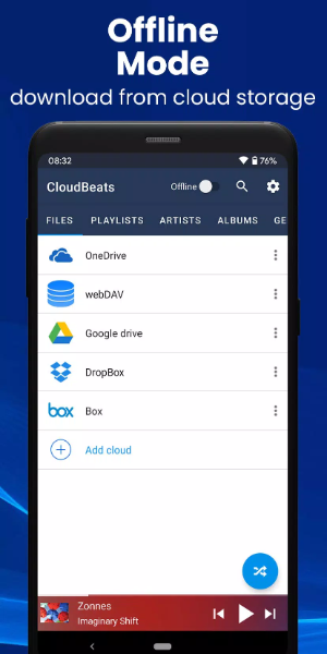 音楽プレイヤーCloudBeats Music Player スクリーンショット 1