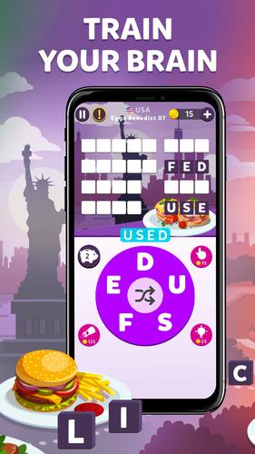 Wordelicious - Fun Word Puzzle ဖန်သားပြင်ဓာတ်ပုံ 3