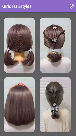Girls Hairstyles Step By Step Schermafbeelding 1