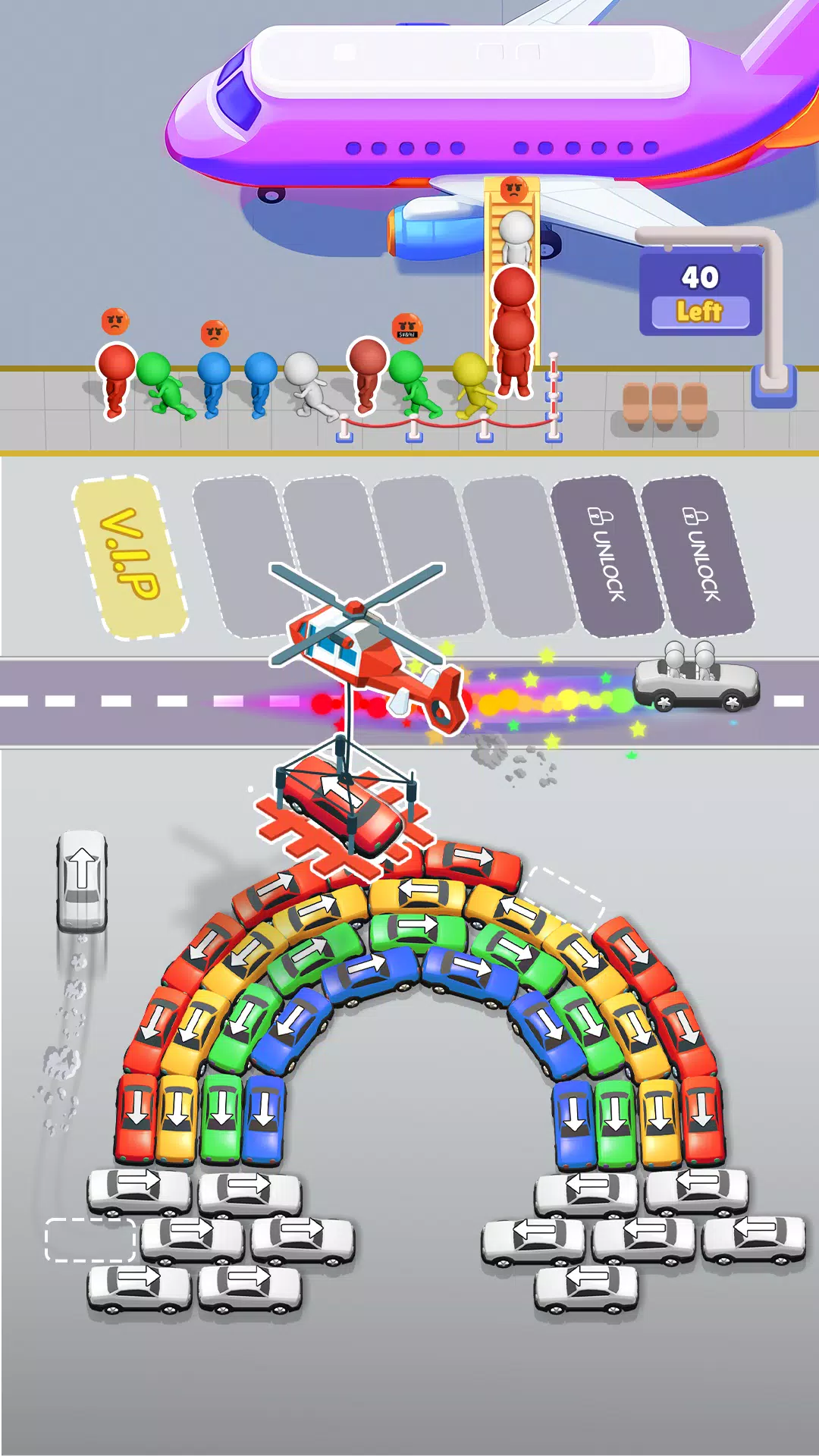 Bus Sort Jam: Parking Puzzle Captura de pantalla 1