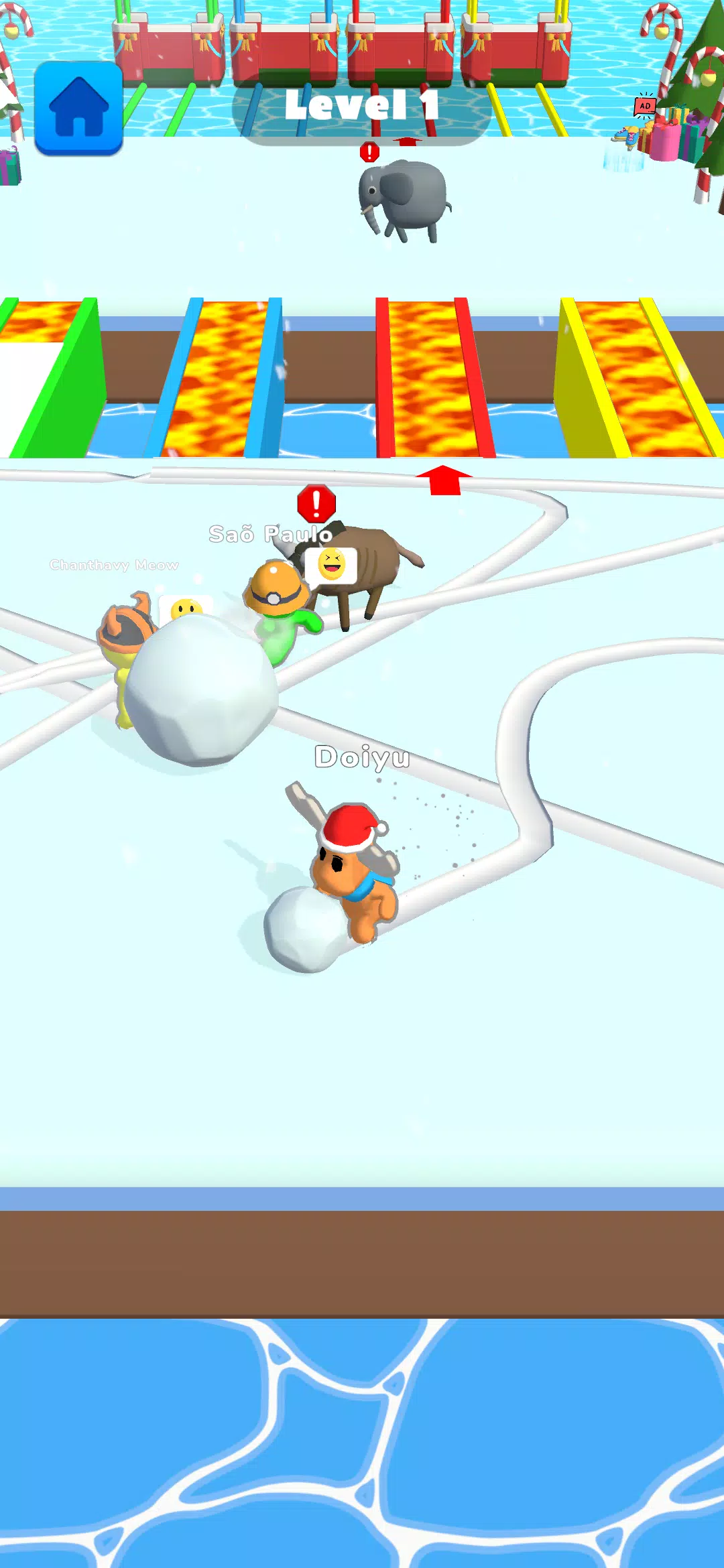 Ice Runner Battle: Snow Race Captura de pantalla 3