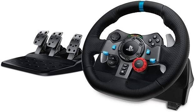 Logitech G29 Rennrad und Pedale an der Treibkraft (PS5, PC)