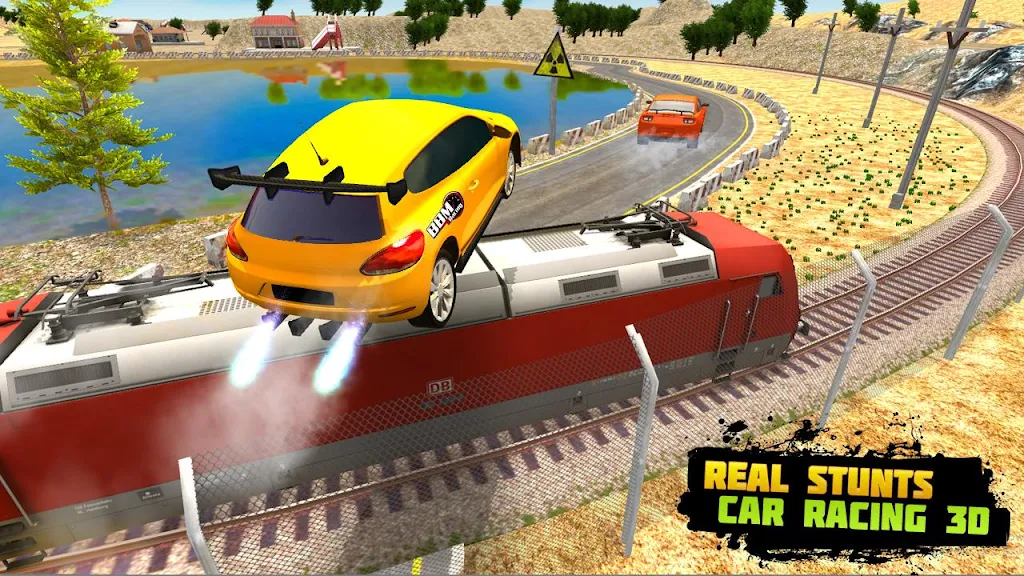 Train Racing 3d- Bus Vs Train Tangkapan skrin 1