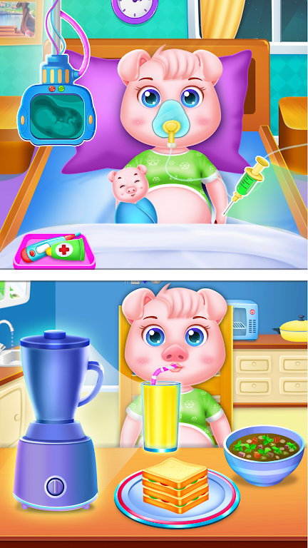 Pinky pig mom newborn 螢幕截圖 2