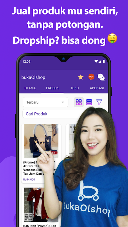 bukaOlshop - Buat App Toko স্ক্রিনশট 1