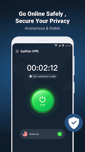 SailfishVPN - Fast, Secure VPN ภาพหน้าจอ 3