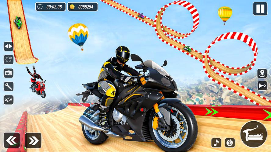 Mega Ramp Stunts Bike Games 3d 스크린샷 0