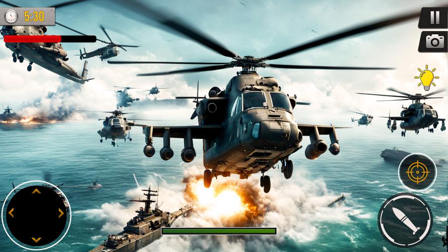 Gunship Battle Offline Game Captura de tela 0