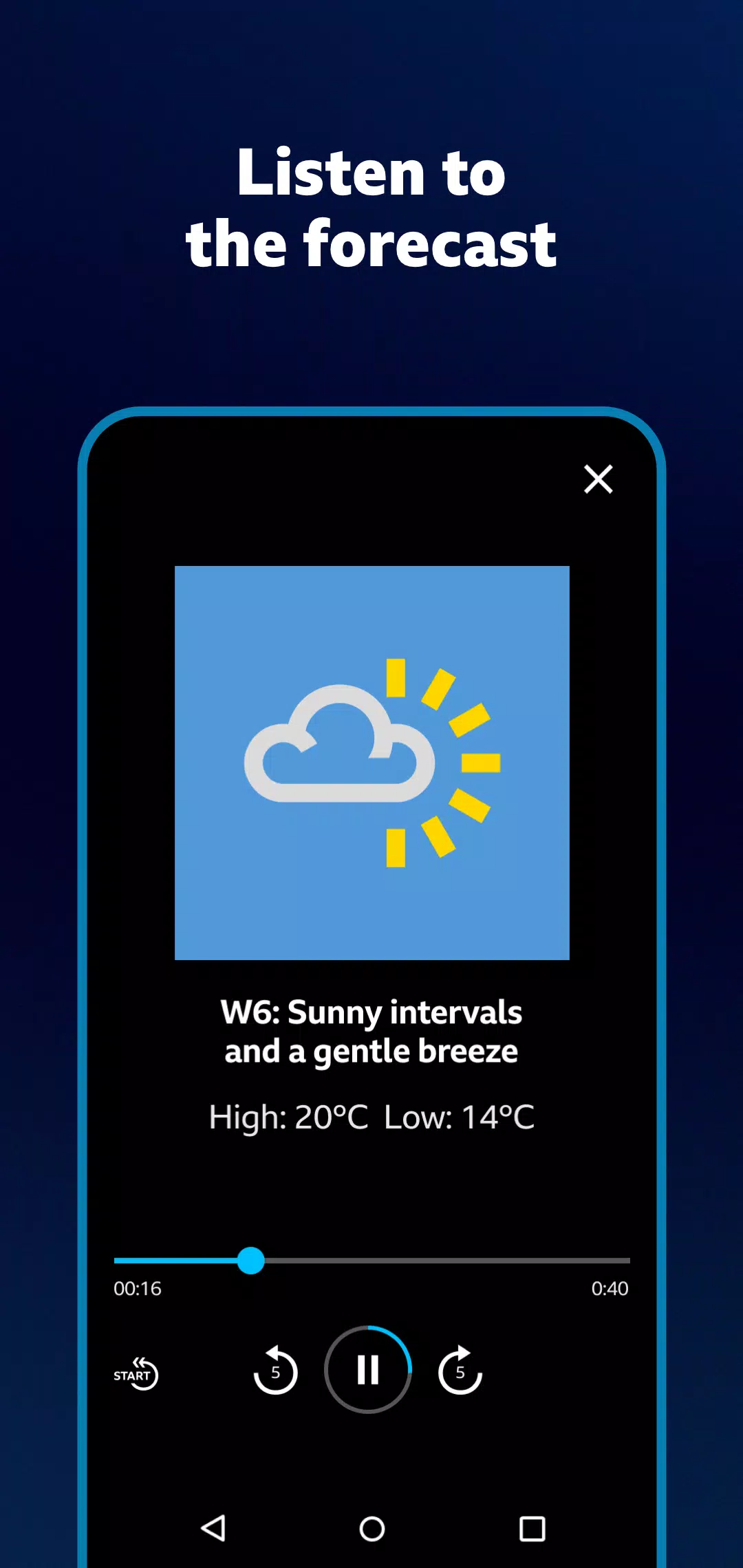 BBC Weather Ảnh chụp màn hình 2