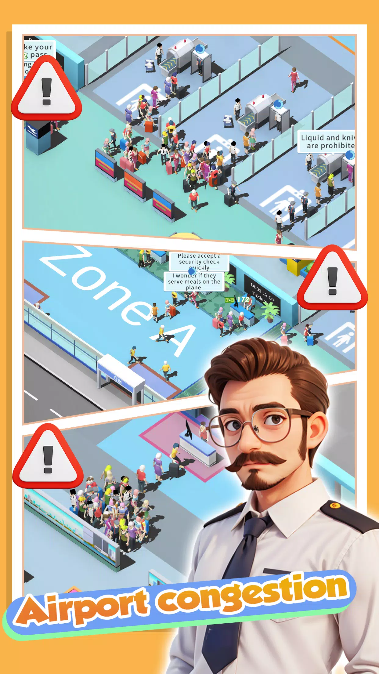 Happy Airport：Simulator Captura de tela 0