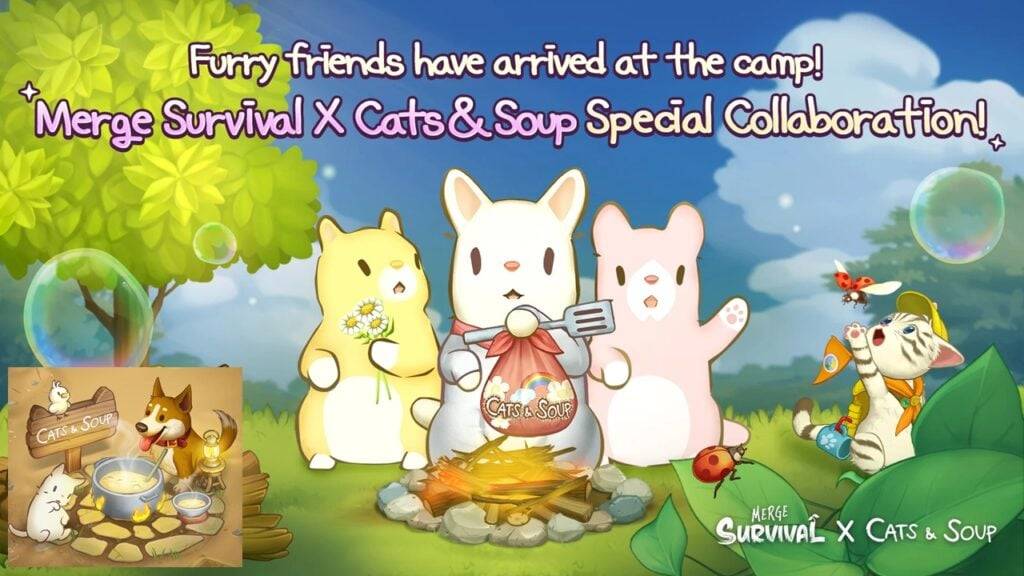 เพลิดเพลินไปกับการใช้ชีวิตประจำวันของแมวที่น่ารักในการผสาน Survival X Cats & Soup Collab!