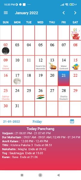 English Calendar スクリーンショット 3