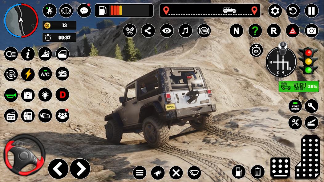 Offroad Jeep Driving & Parking Mod スクリーンショット 3