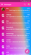 SMS Messages Glass Gradient Скриншот 1