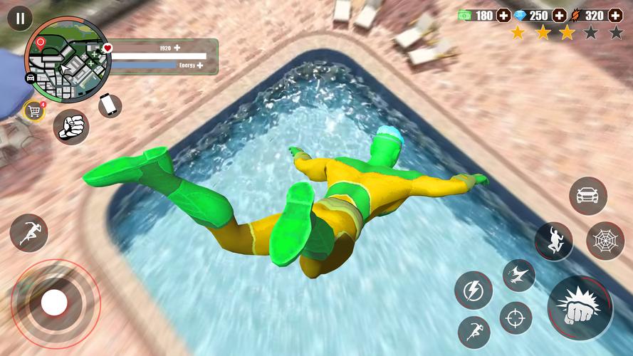 Super Rope Hero: Crime City 螢幕截圖 0