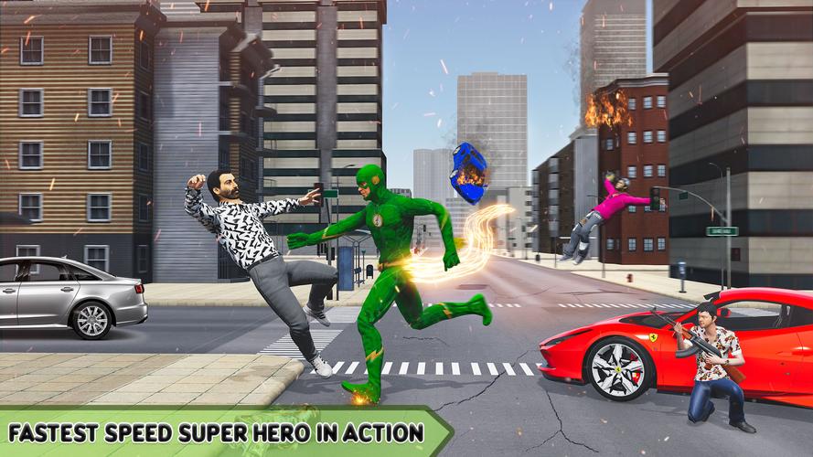 Super Speed: Flying Hero Games Capture d'écran 3