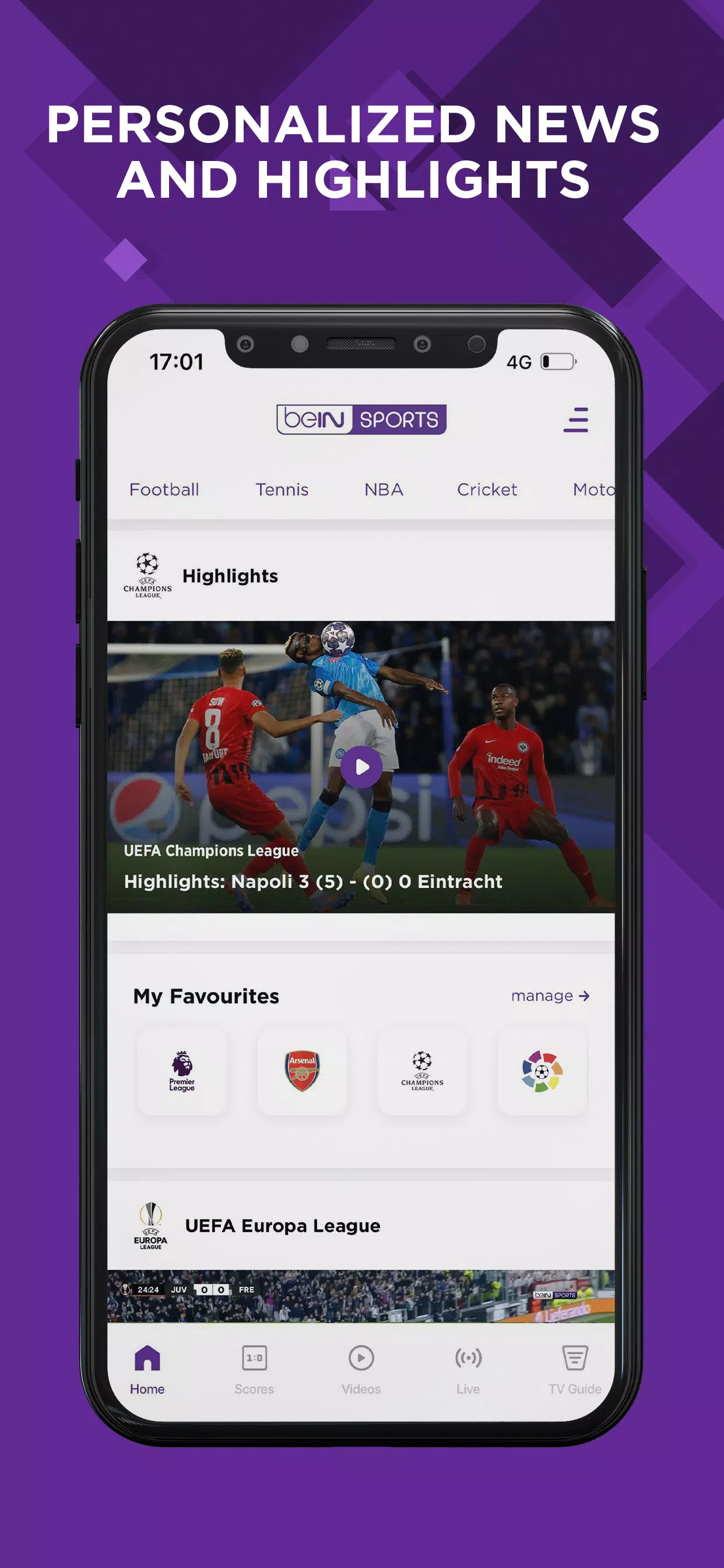 beIN SPORTS স্ক্রিনশট 1