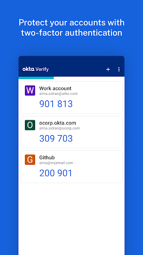 Okta Verify Zrzut ekranu 1