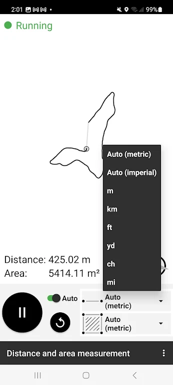 Distance and area measurement Ảnh chụp màn hình 3