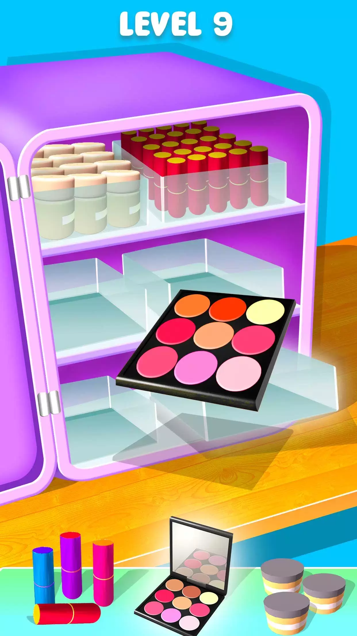 Fill the Makeup Organizer Game Ảnh chụp màn hình 3