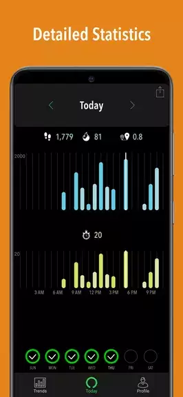 ActivityTracker Pedometer स्क्रीनशॉट 3