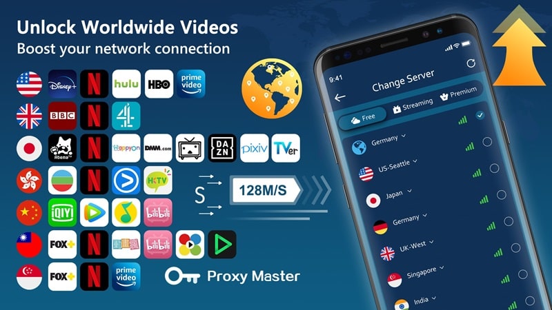 Super VPN Proxy - Proxy Master 螢幕截圖 3