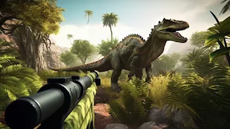 Angry Dinosaur Shooting Game Tangkapan skrin 0