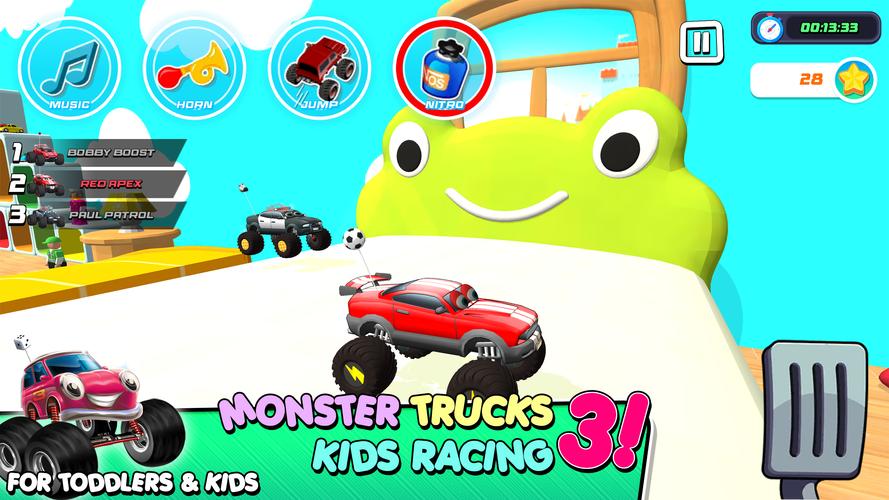 Monster Trucks Game for Kids 3 Capture d'écran 0