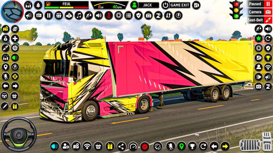 US Truck Driving 3D Truck Game Tangkapan skrin 3