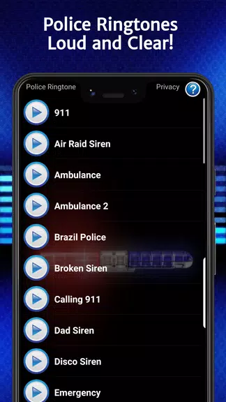 Police Ringtones ภาพหน้าจอ 0