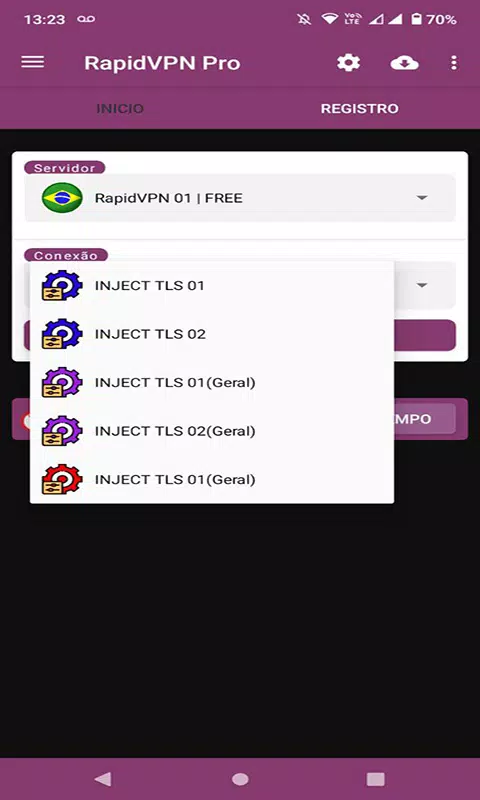 RapidVPN PRO 螢幕截圖 1