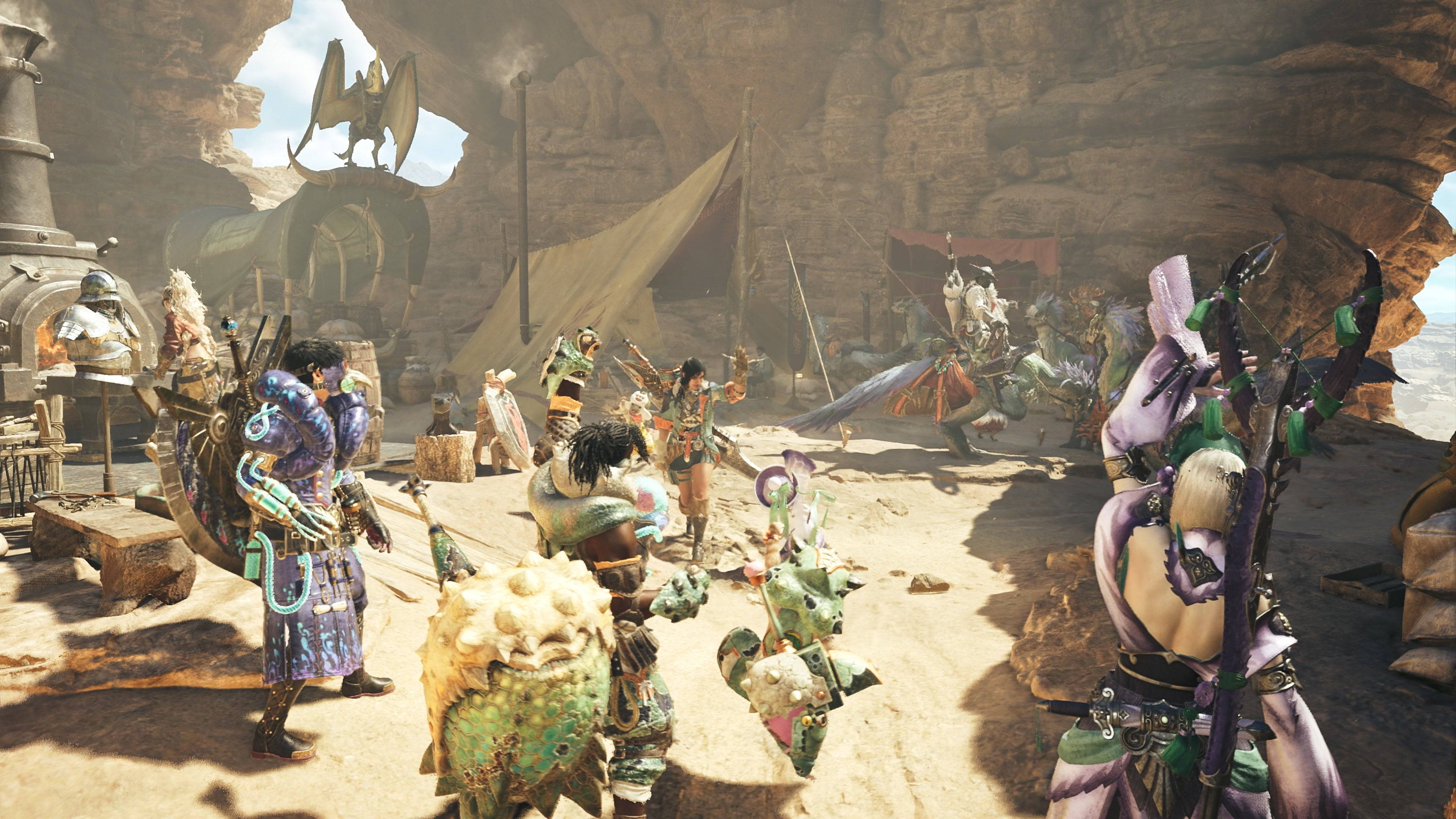 Monster Hunter Wilds Endgame verzamelen Hub Screenshot