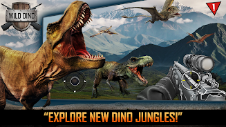 Wild Dino Hunting Jungle Games Captura de pantalla 1