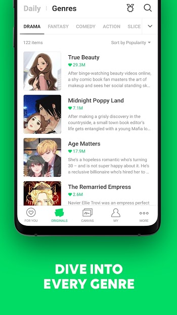 Webtoon Mod ภาพหน้าจอ 1