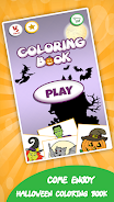 Kids coloring book halloween Ekran Görüntüsü 2