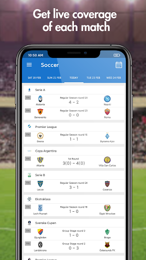 Live score hunter-football live&sports live应用截图第2张