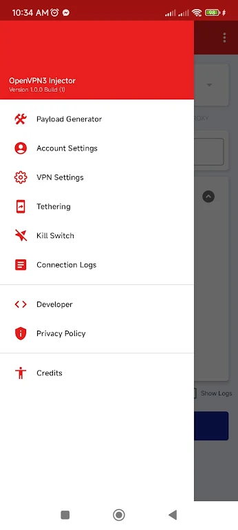 OpenVPN3 Injector 스크린샷 2