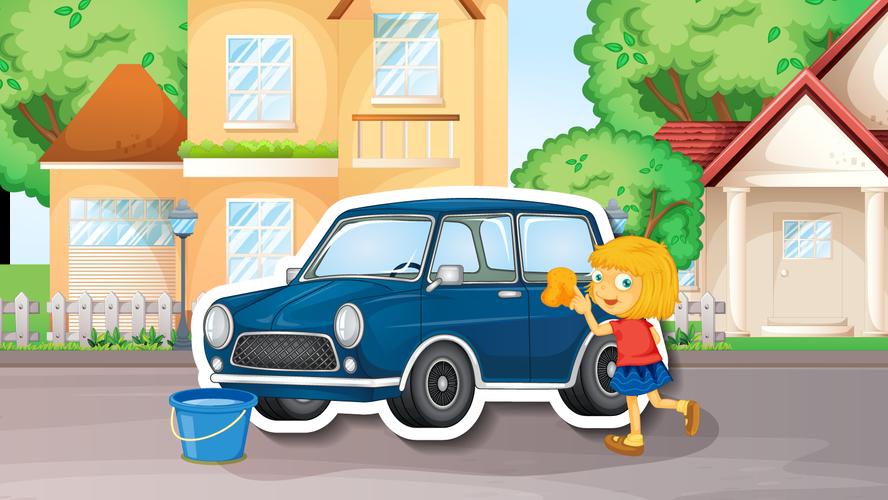Car Wash Game For Kids Offline Captura de tela 1