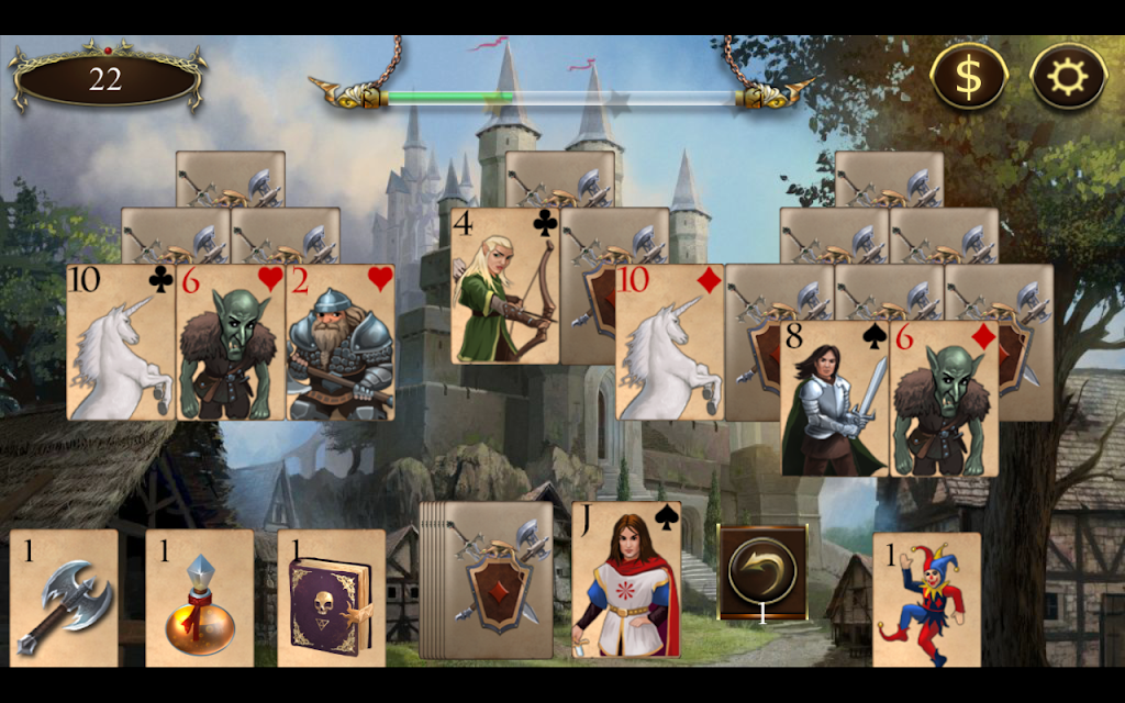 Legends of Solitaire Curse of the Dragons TriPeaks 스크린샷 3