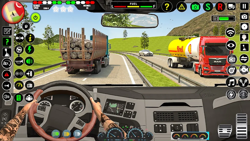 Cargo Oil Tanker Truck Game 3d Captura de tela 1