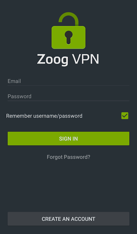 Zoog VPN 螢幕截圖 1