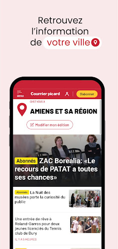 Courrier picard : Actu & vidéo Ảnh chụp màn hình 0