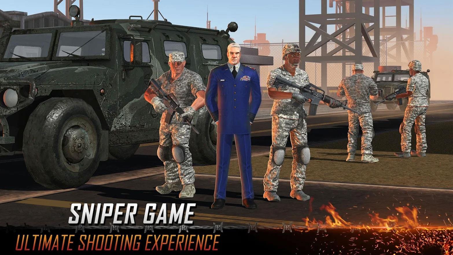 Army Sniper Gun Games Offline Tangkapan skrin 1