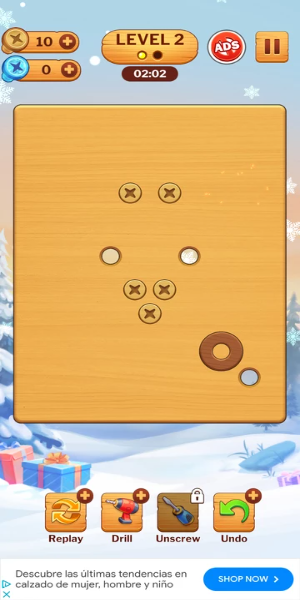 Wood Nuts Game: Unscrew Puzzle Captura de tela 0