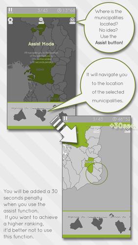 E. Learning Osaka Map Puzzle Schermafbeelding 2