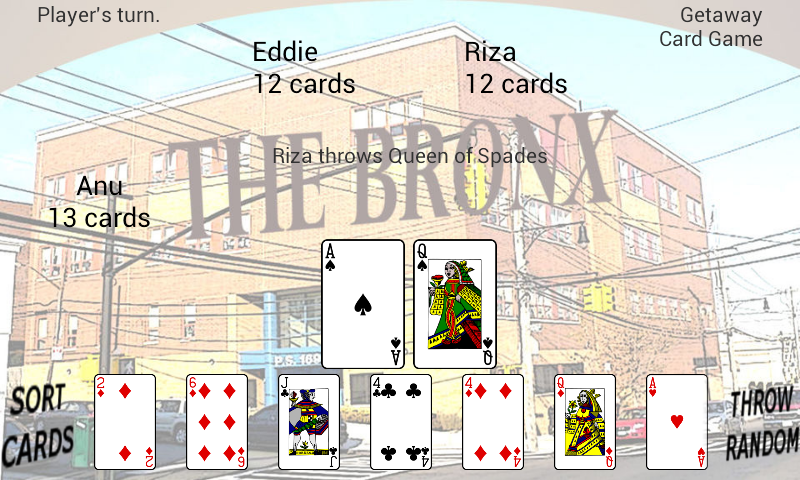 Getaway Card Game Screenshot 1